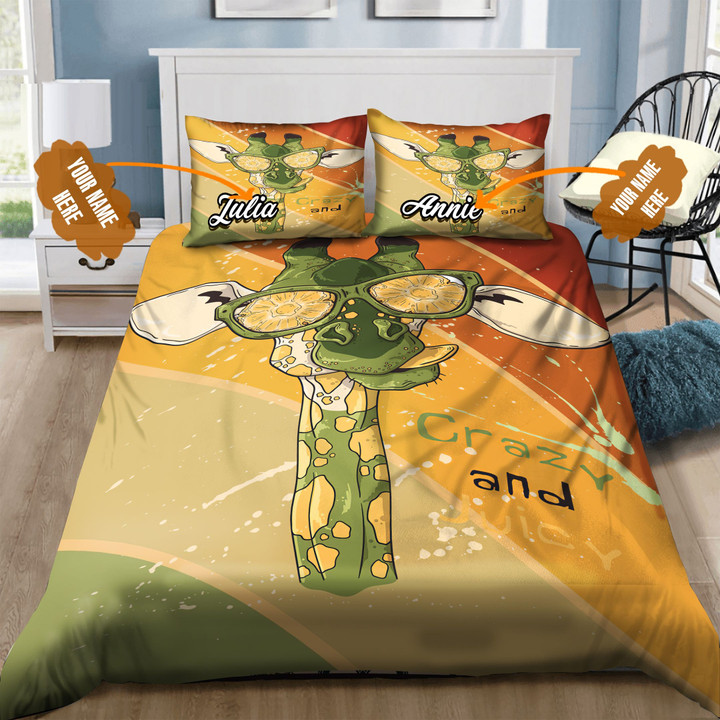 Giraffe Personalized Bedding Set Lml090617Ht