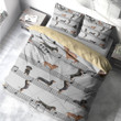 Dachshund Bedding Sets - Brown And Black Dachshund Dog With Music Note Bedding Set - Dachshund Gift Ideas