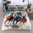 Race Of Horse Bedding Set Bedroom Decor