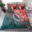 Tongan Turtle And Sun Hibiscus Paisley Bedding Set Bedroom Decor