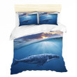 3D Blue Shark Sea Ocean Bedding Set Bedroom Decor