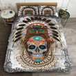 Owl Native American Skull Printed Bedding Set Bedroom Decor