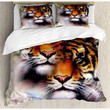 Brown Nose Tiger Printed Bedding Set Bedroom Decor