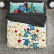 Be Yourself Sea Turtle And Flower Bedding Set Bedroom Decor