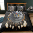 3D Native Americans Wolf Bedding Set