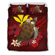 Hawaii Red Turtle Bedding Set 