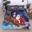 Santa Claus And Reindeer Bedding Set 