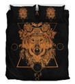 Gold Wolf Bedding Set All Over Prints