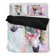 Horse Flower Bedding Set All Over Prints