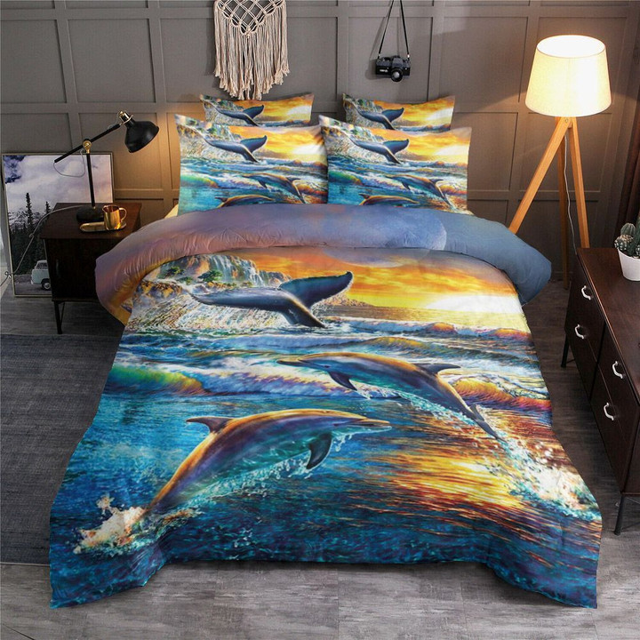 Dolphin At The Sunrise Bedding Set Rbsmt Nohibss