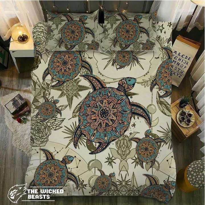 Mandala Turtle Bedding Set All Over Prints