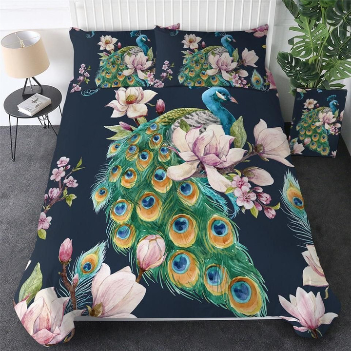 Peacock Amon Bedding Set All Over Prints