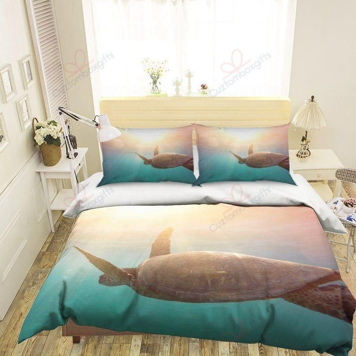 Sea Turtles Printed Bedding Set Bedroom Decor