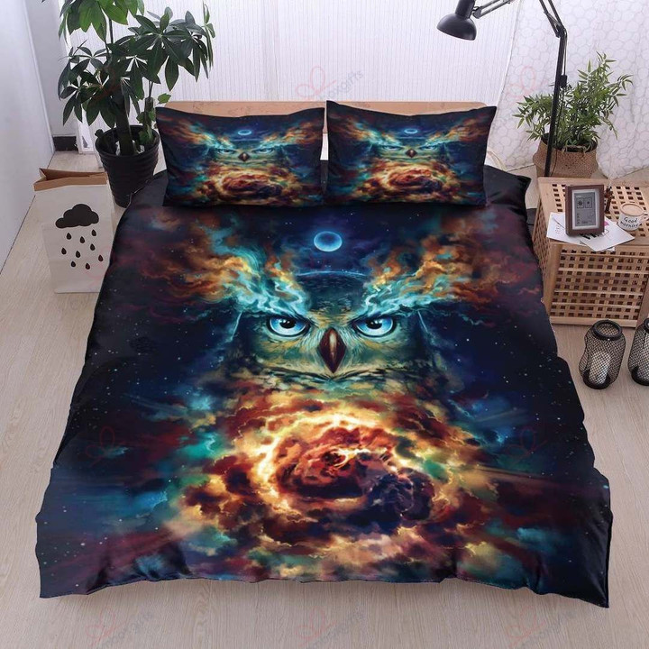 Owl Demon Printed Bedding Set Bedroom Decor