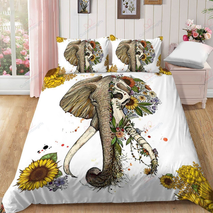 Elephant Two World Sunflower Bedding Set Bedroom Decor
