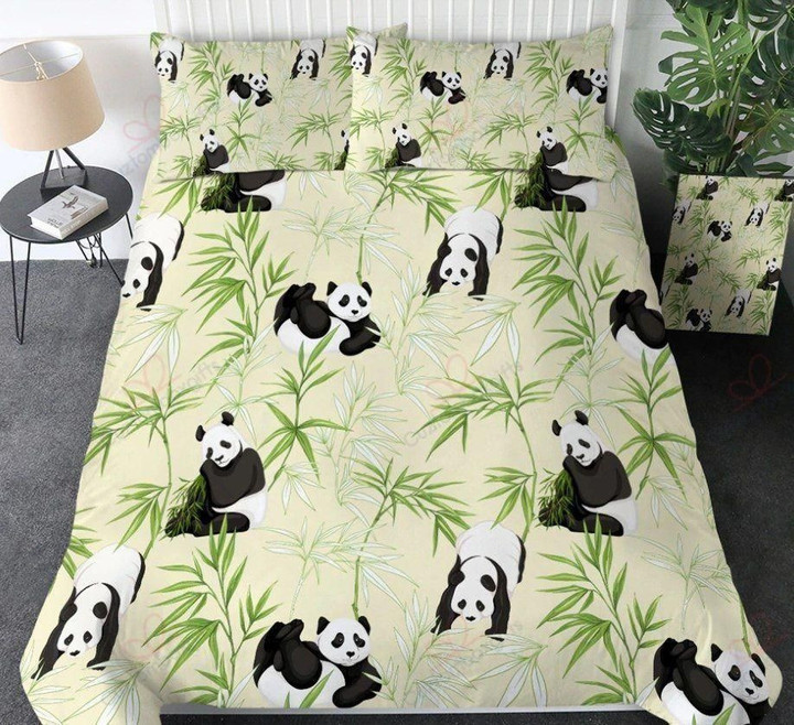 Panda Tree Expression Bedding Set Bedroom Decor