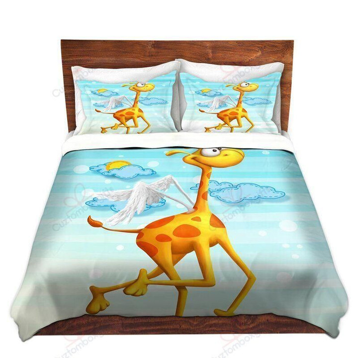 Fly Giraffe Sea 3D Bedding Set Bedroom Decor