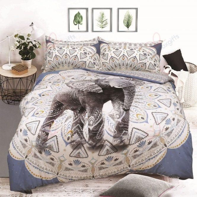 Aztec Elephant Pattern Printed Bedding Set Bedroom Decor