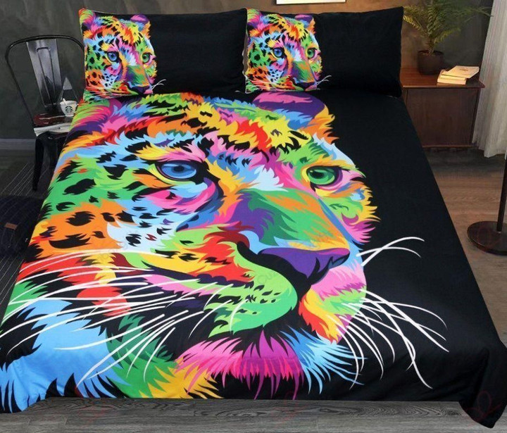 Awesome Color Leopard Printed Bedding Set Bedroom Decor