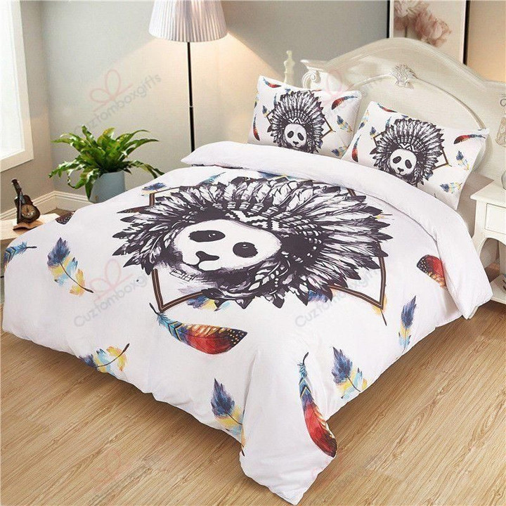 Native American Panda Bedding Set Bedroom Decor