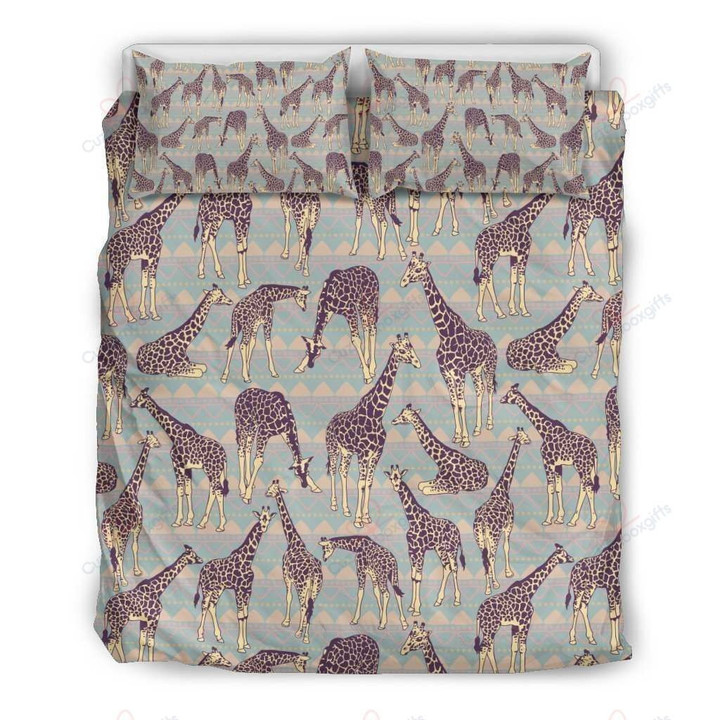 Aztec Giraffe Pattern 3D Bedding Set Bedroom Decor