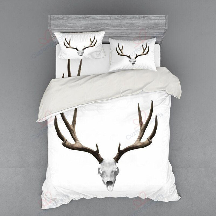 Deer Skull Printed Bedding Set Bedroom Decor