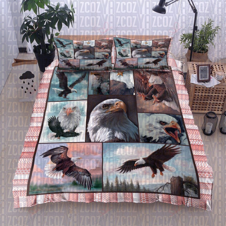 Eagle Wild Moment Printed Bedding Set Bedroom Decor