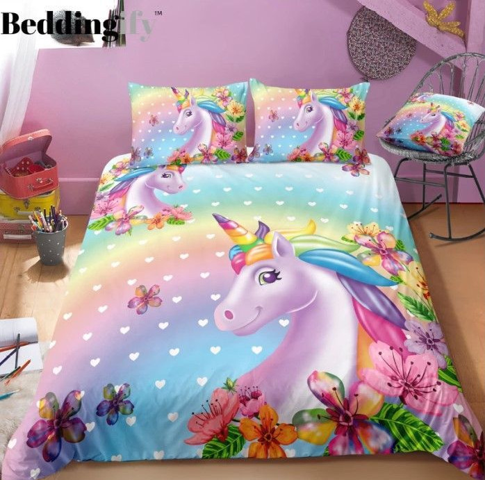 3D Cute Unicorn Clh1410002B Bedding Sets