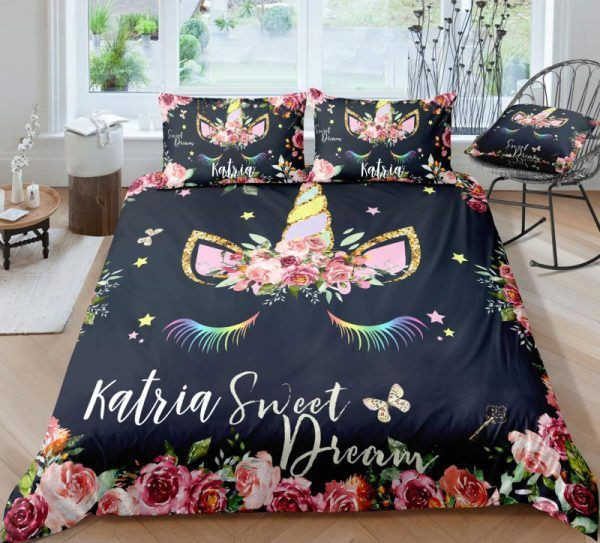 Personalized Sweet Unicorn Bedding Set Hhc170627