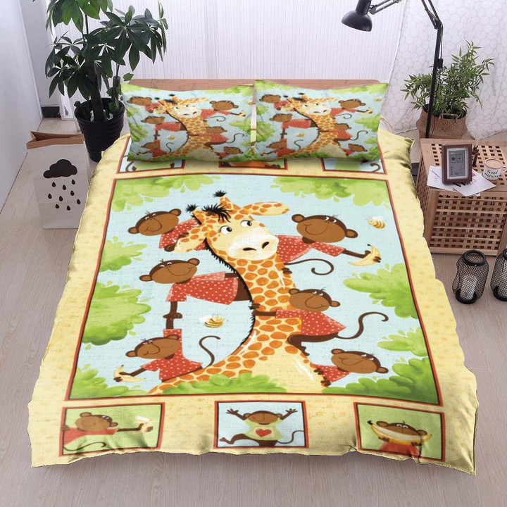 Giraffes And Monkeys And Bee Vd16100182B Bedding Sets