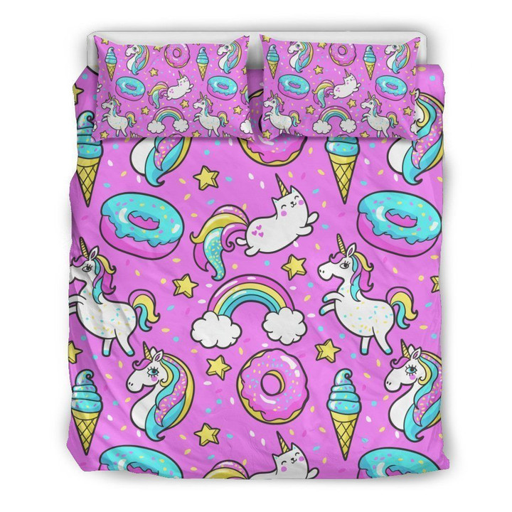 Pink Girly Unicorn Donut Clh2910460B Bedding Sets