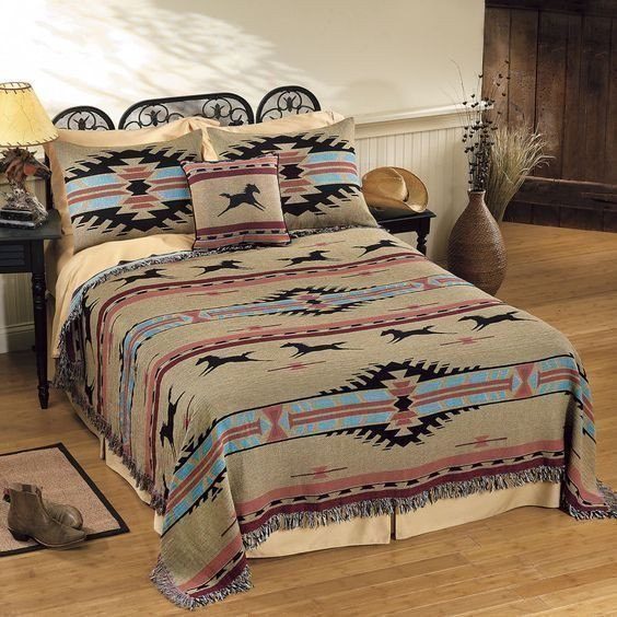 Native American Horse Cla280854B Cotton Bed Sheets Spread Comforter Duvet Cover Bedding Sets