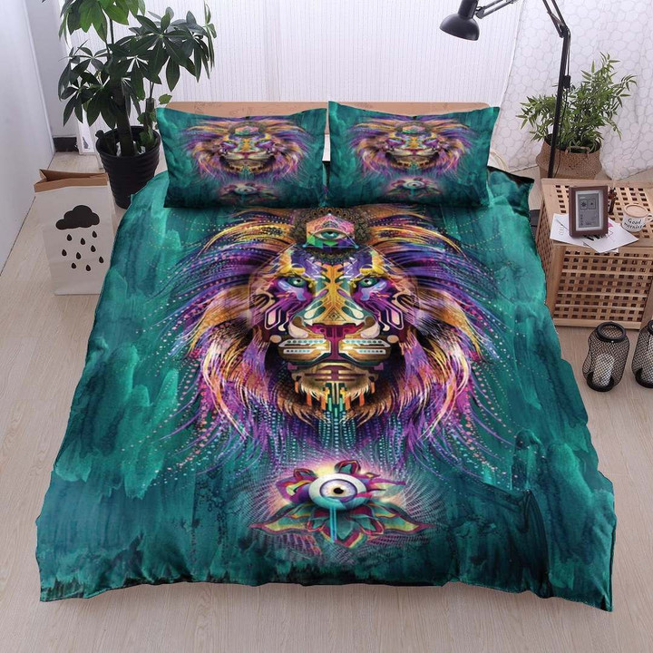 Psychedelic Trippy Rainbow Lion Hn11100139B Bedding Sets