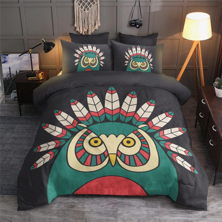 Owl Nn030939T Cotton Bed Sheets Spread Comforter Duvet Cover Bedding Sets