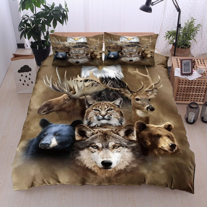 Animal Wolf Bear Cat Deer Nt10100011B Bedding Sets