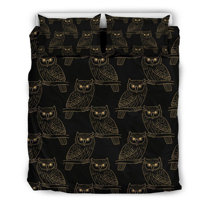 Gold Owl Bedding Set 