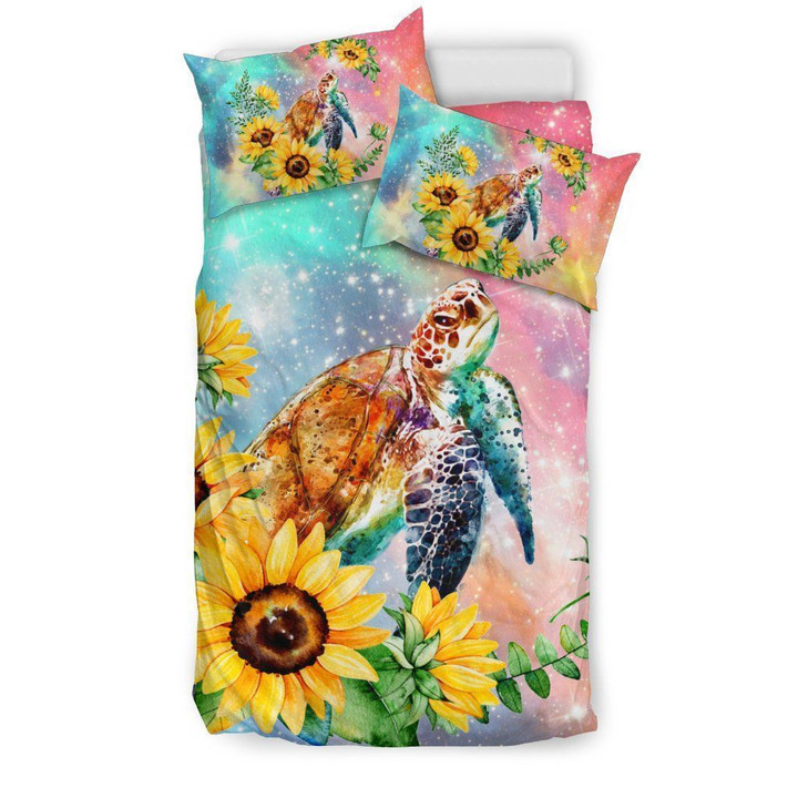 Turtle With Flower Bedding Set 