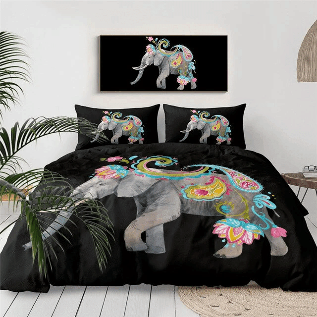 Bohemian Elephant Bedding Set 