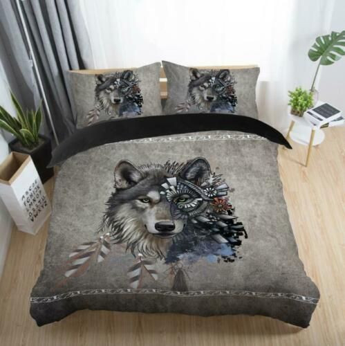 Wolf Grey Bedding Set 