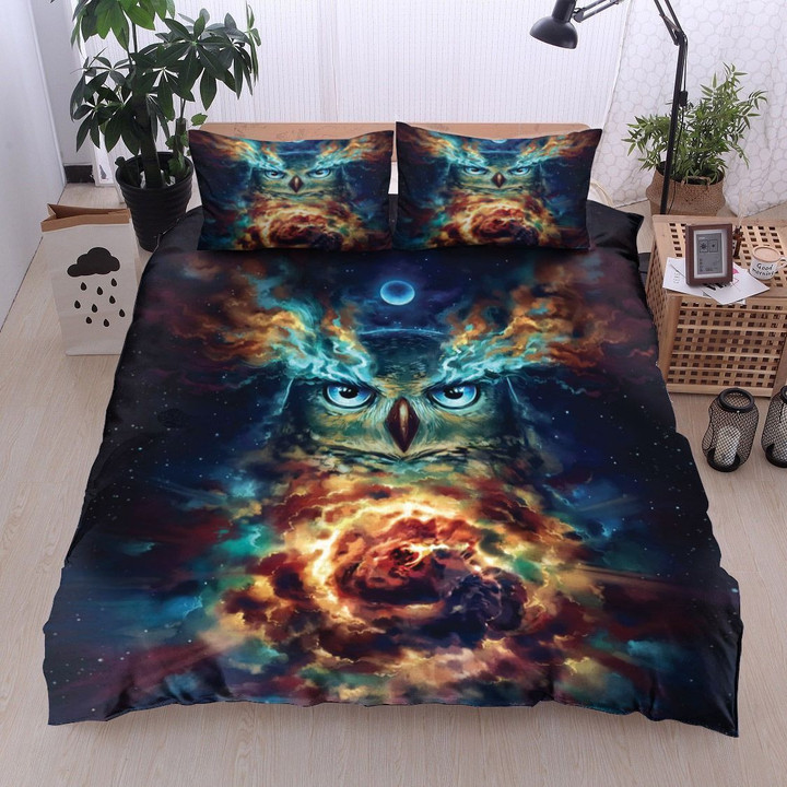 Owl Galaxy Bedding Set 
