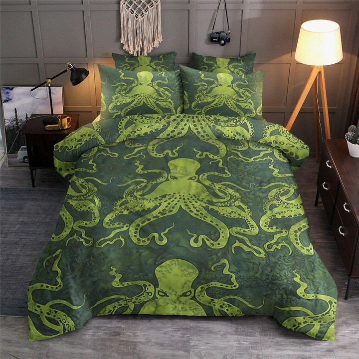 Octopus Green Bedding Set 