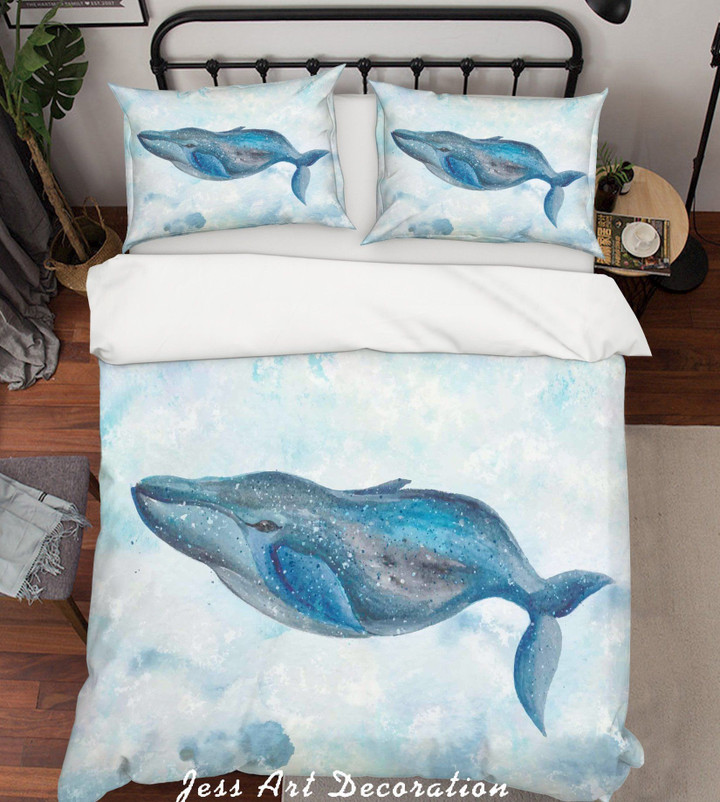 Dolphin Animal Hand Painted Bedding Set Bevr2707