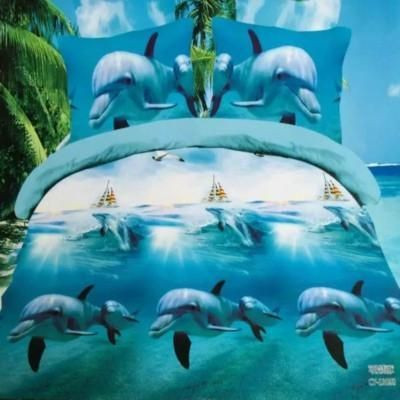 Blue Sea Dolphin Bedding Set All Over Prints
