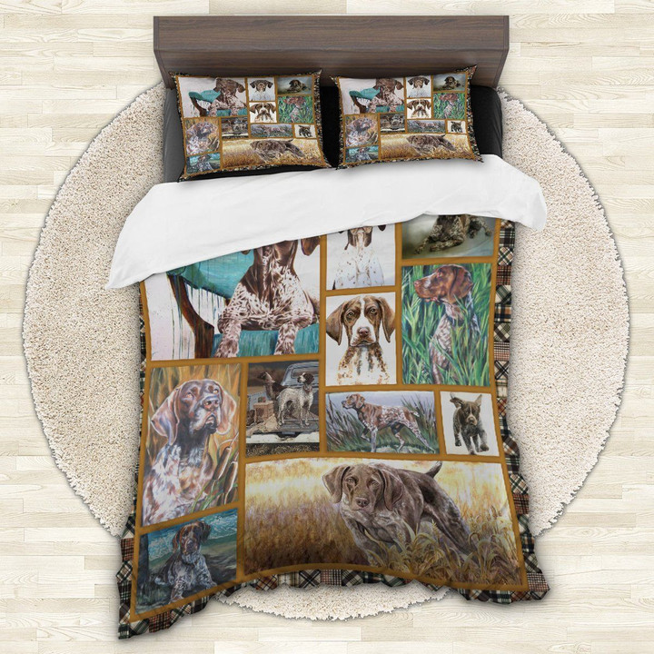 German Shorthaired Pointer Cute Bedding Set All Over Prints