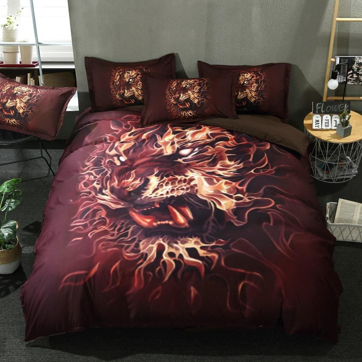 Fire Tiger Bedding Set All Over Prints