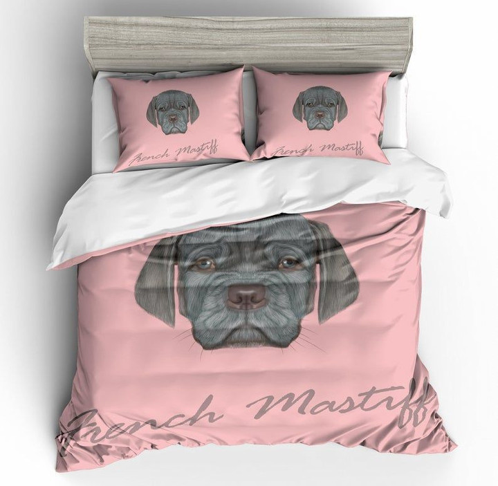 French Mastiff Bedding Set All Over Prints