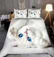 Cute Ragdoll Blue eyes Cat All Over Printed Bedding Set