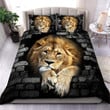 Lion Wall All Over Printed Bedding Set Q131003