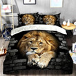 Lion Wall All Over Printed Bedding Set Q131003