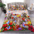 WEIMARANER TULIP GARDEN BEDDING SET